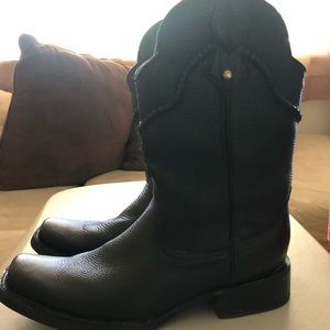 Leather boots